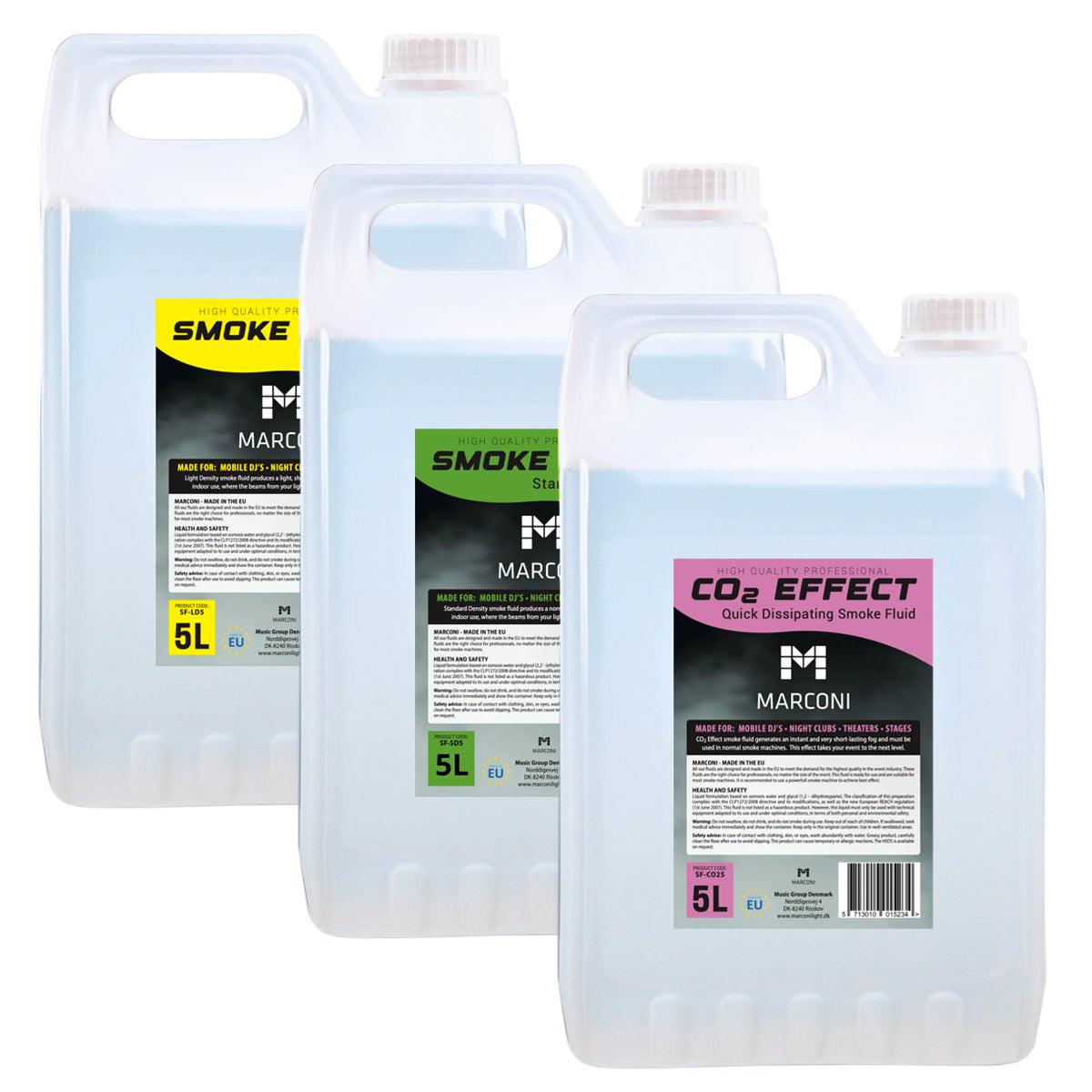 3 x 5L rökvätska (Mixpack)