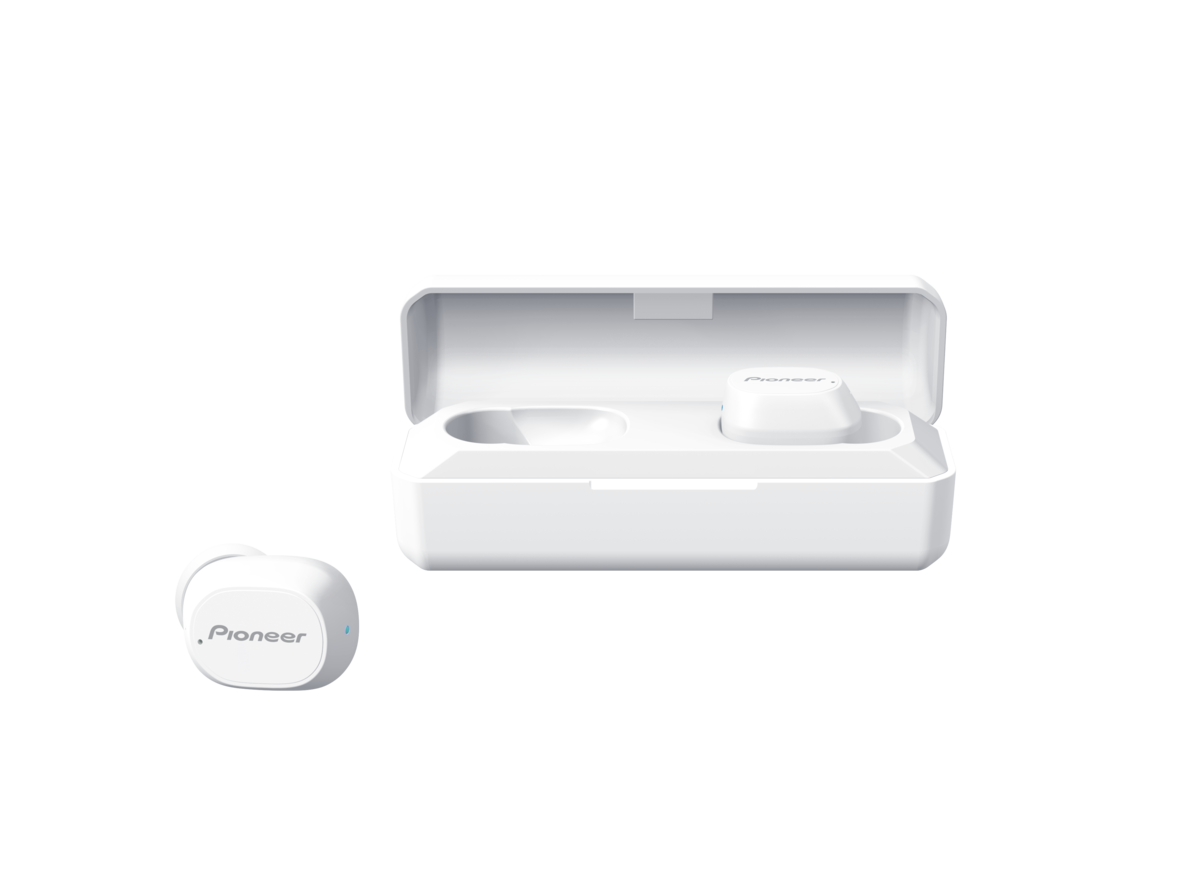 Pioneer SE-C5TW-W trådlösa in-ear Bluetooth hörlurar (vita)