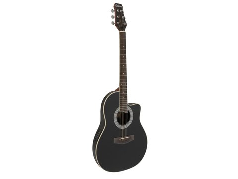 DiMavery RB-300 Roundback Gitarr - Sort