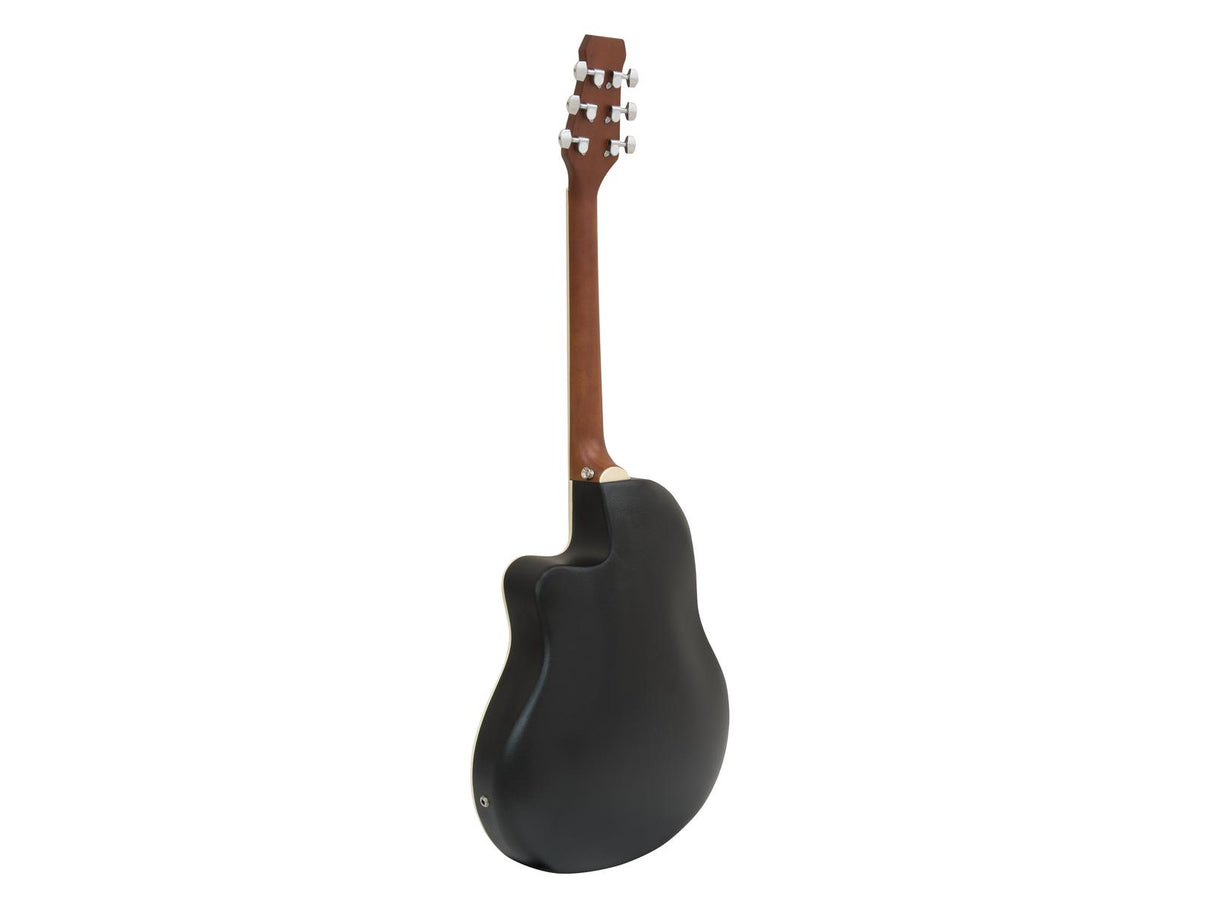 DiMavery RB-300 Roundback Gitarr - Sort
