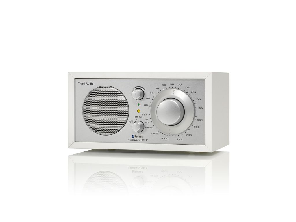 Tivoli Audio Model ONE BT med Bluetooth (Vit, Silver)
