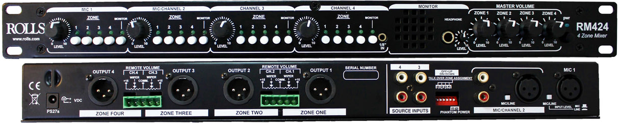 Rolls RM-424 Rackmixer