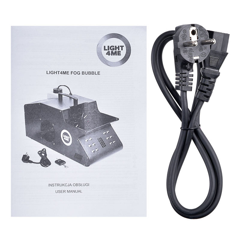 LIGHT4ME såpbubble- & rökmaskin
