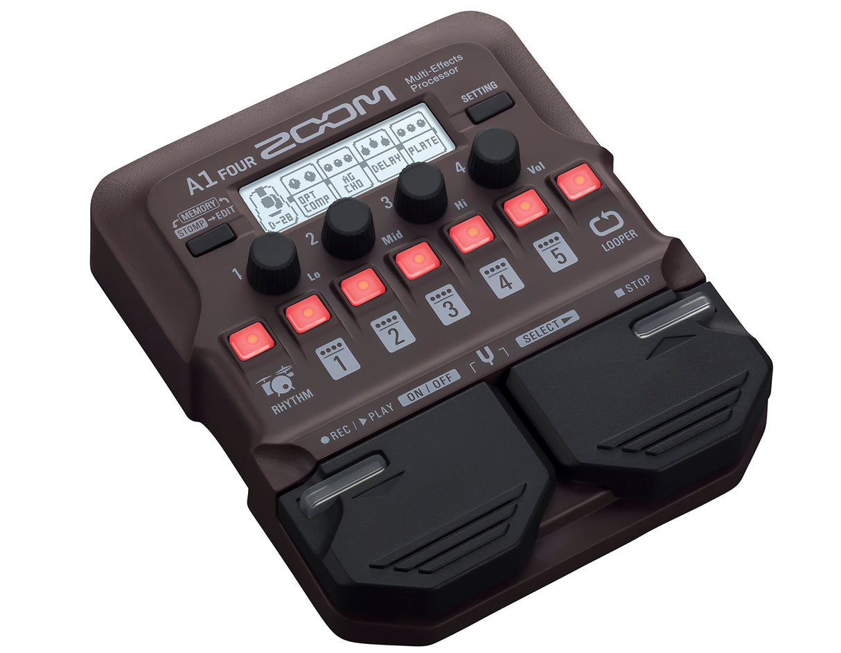 Zoom A1 Fyra akustiska effektpedal
