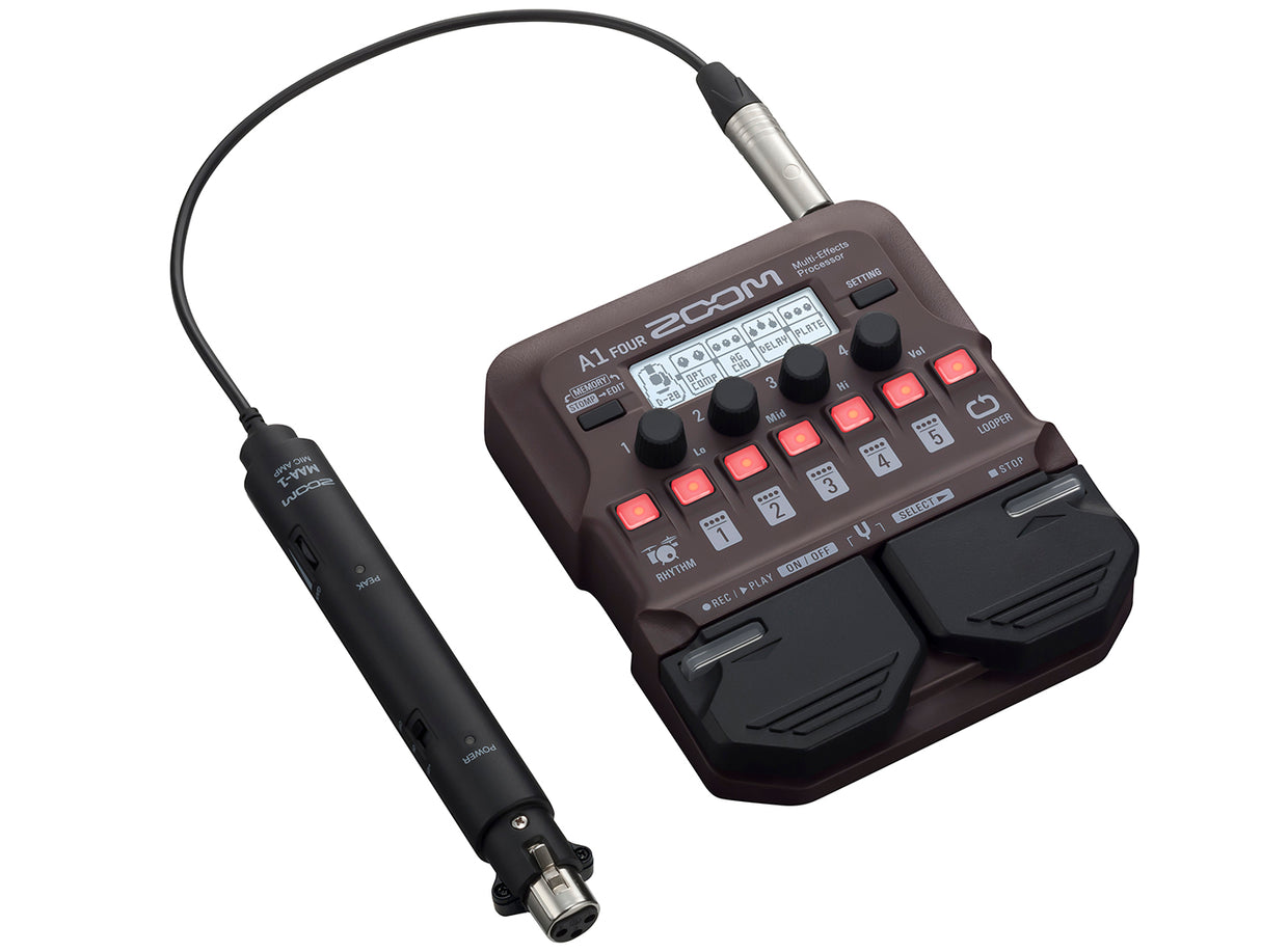 Zoom A1 Fyra akustiska effektpedal