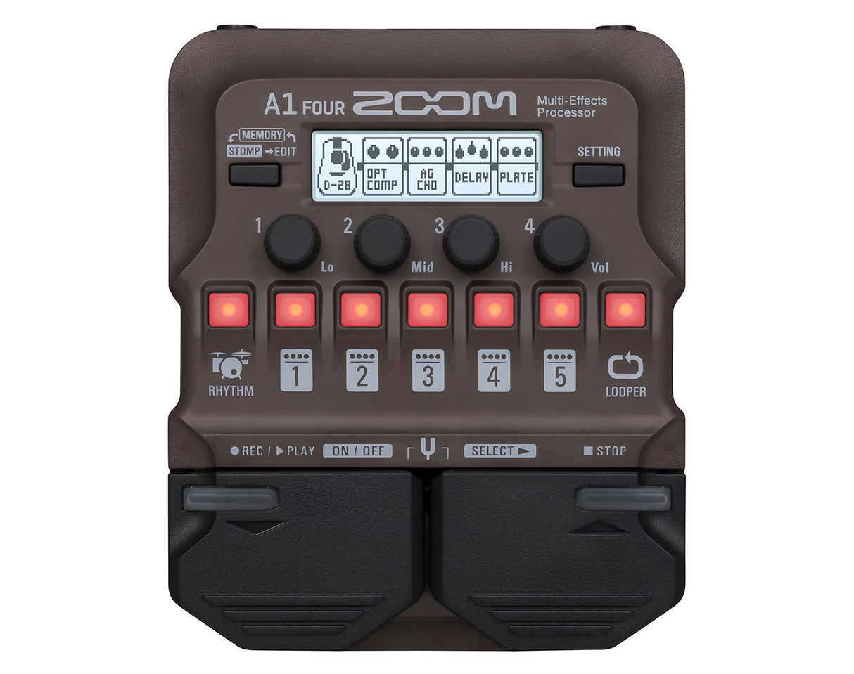 Zoom A1 Fyra akustiska effektpedal