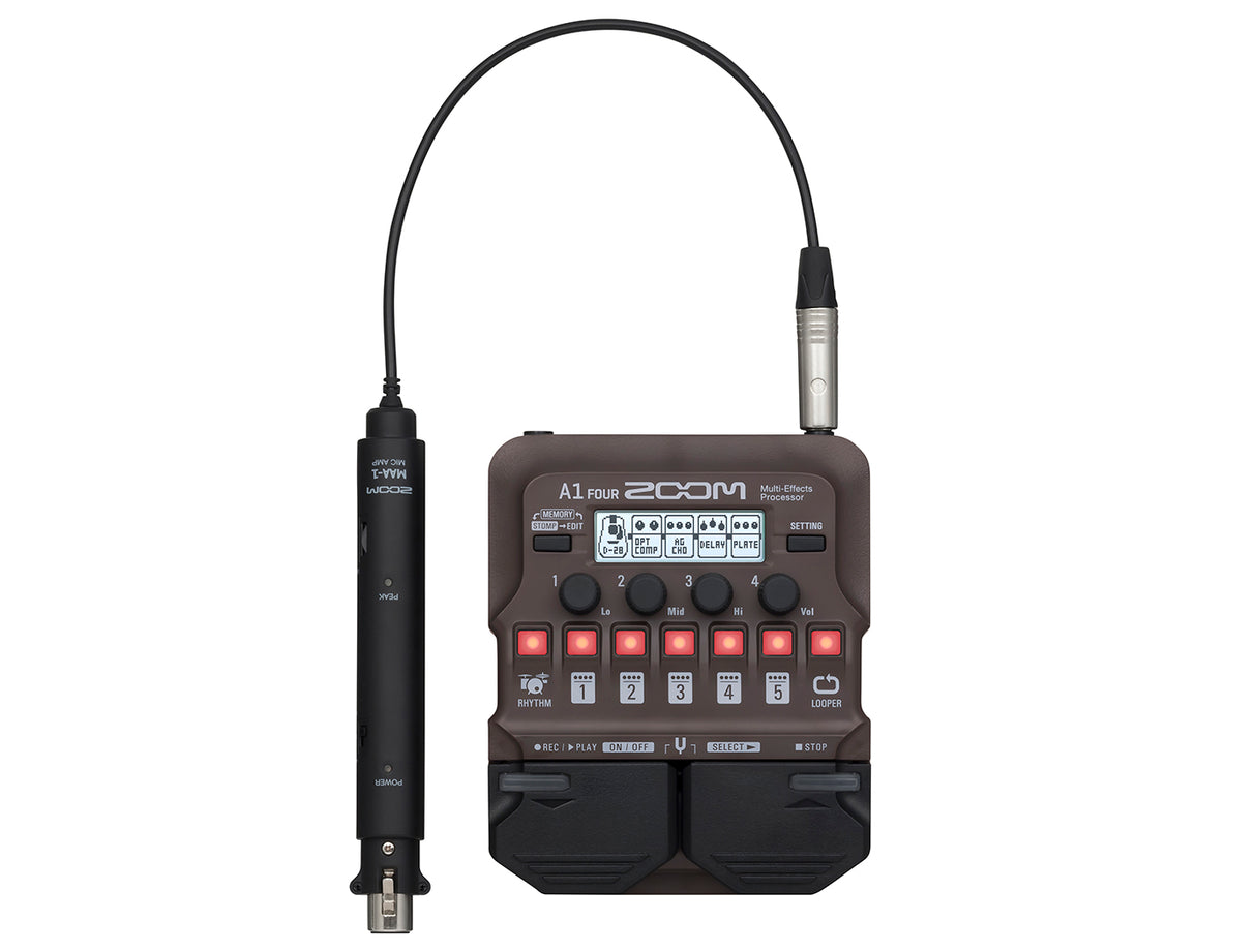 Zoom A1 Fyra akustiska effektpedal