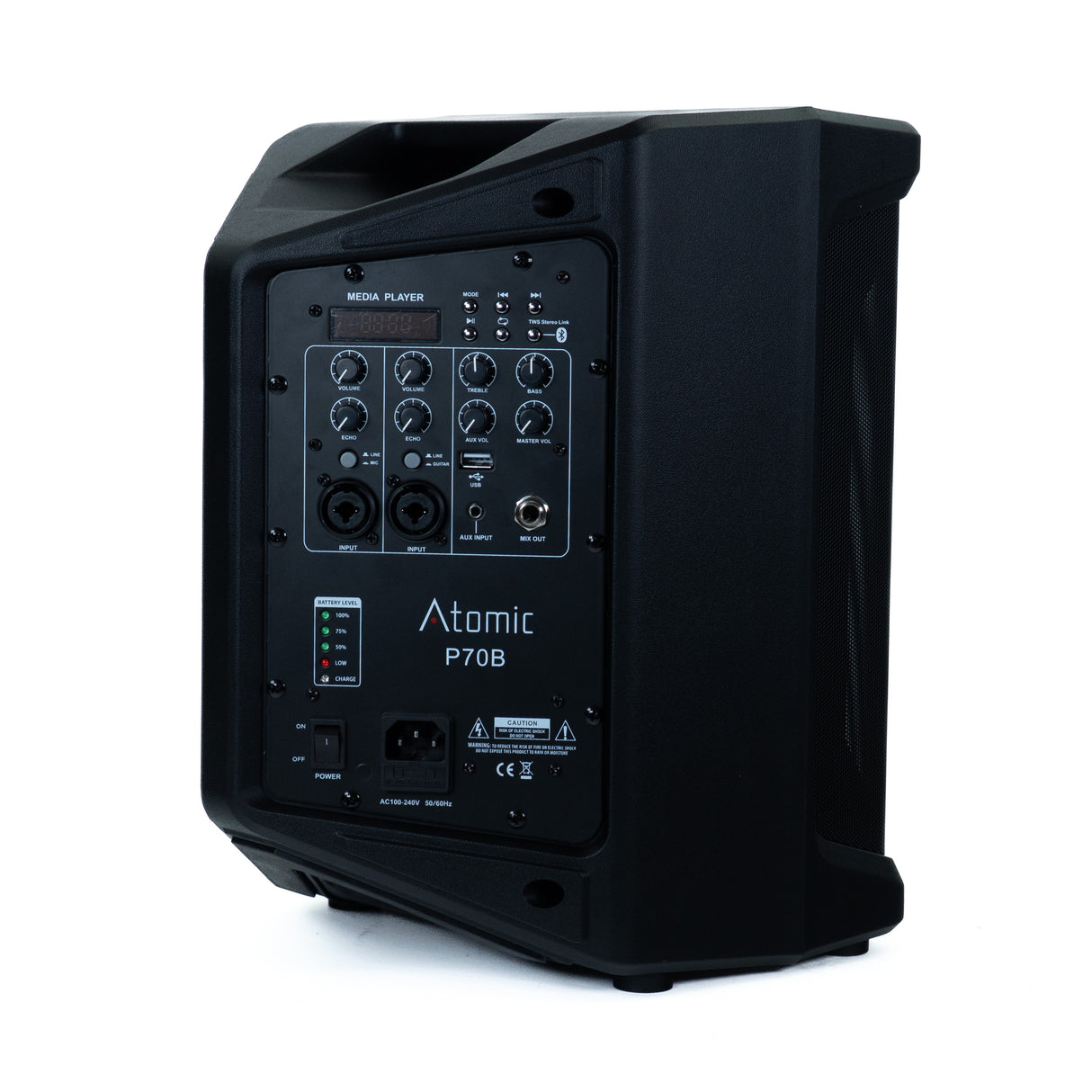 Atomic P70B - batterihögtalare/mikrofon-paket