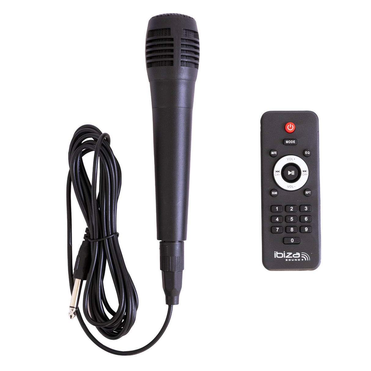 IBIZA partyhögtalare med ljus och Bluetooth