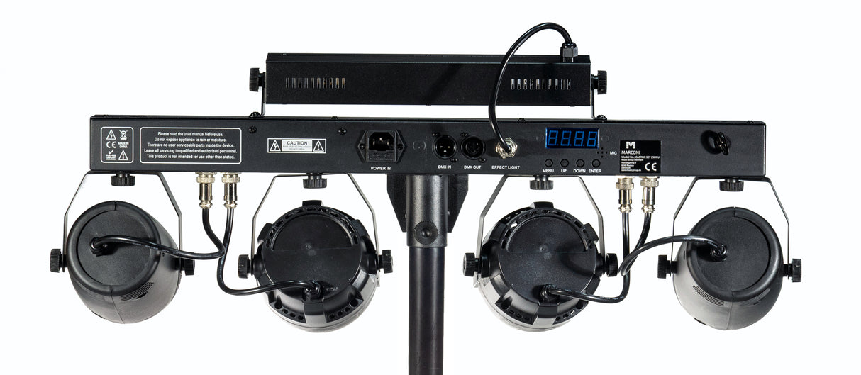 Marconi Castor Party Ljuspaket (tvätt, stroboskop, UV, boll)