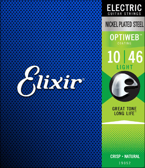 Elixir Optiweb gitarrsträngar (Lätt, 10-46)