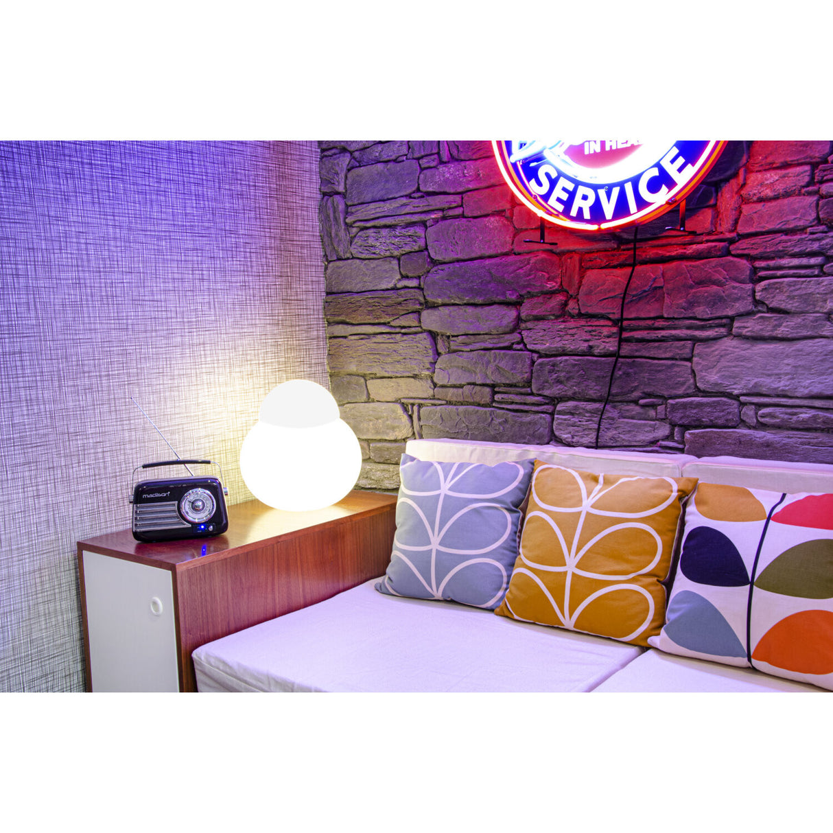 Madison Retro Radio med Bluetooth och FM (svart)