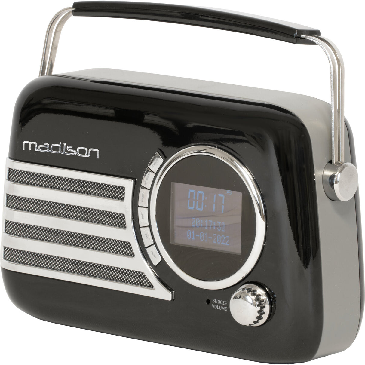 Madison Retro Radio med Bluetooth, FM och DAB (Svart)