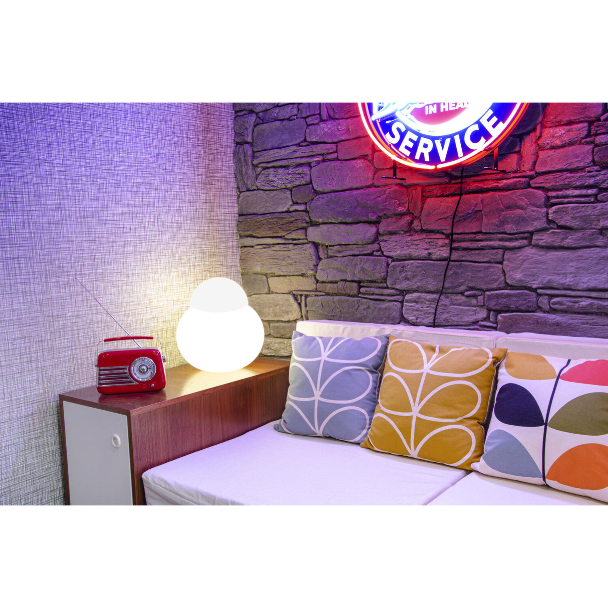 Madison Retro Radio med Bluetooth och FM (röd)