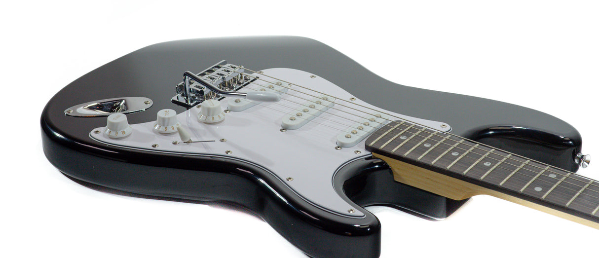 Grooveland ST El-gitarr (Svart)