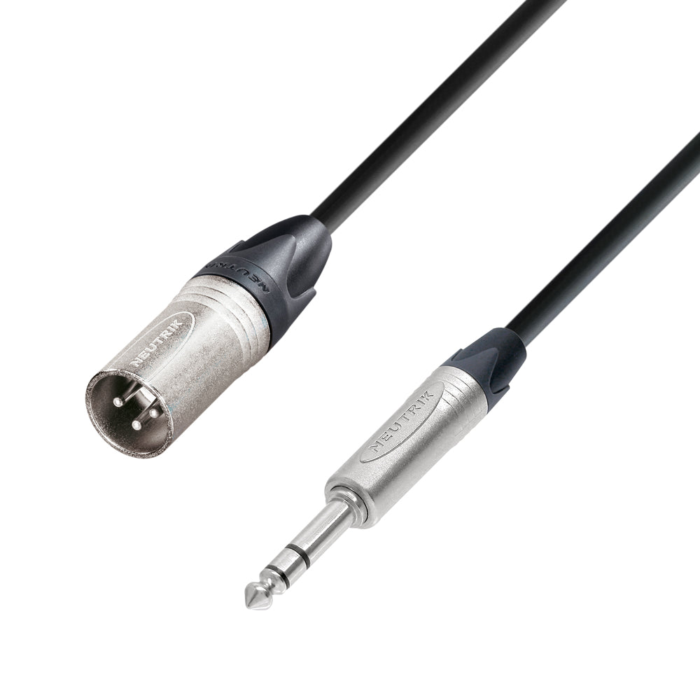 Neutrik XLR hane till 6,3 mm balanserad jack (10m)