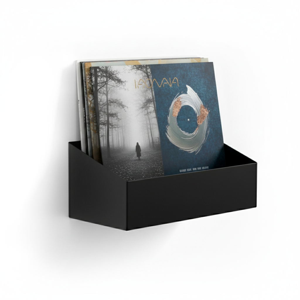 Studio 57 Vinyl Vägghylla Medium (svart)