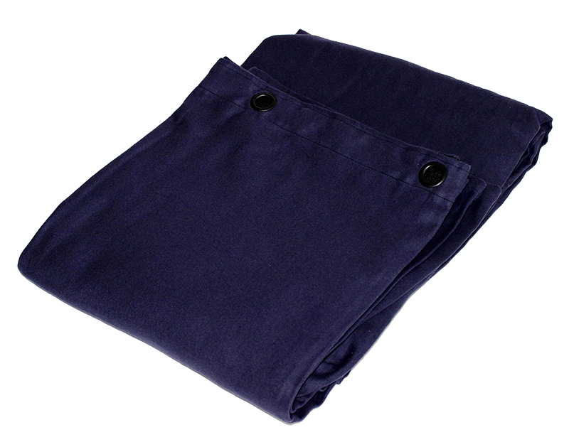 Molton matta med ögon (marinblå)