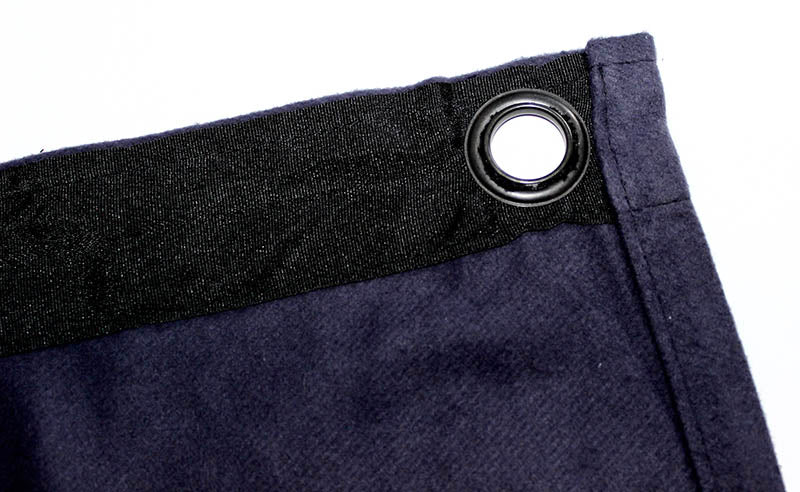 Molton matta med ögon (marinblå)