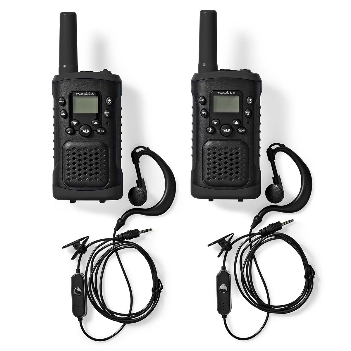 Nedis Walkie Talkie Set med headset (upp till 6 km)