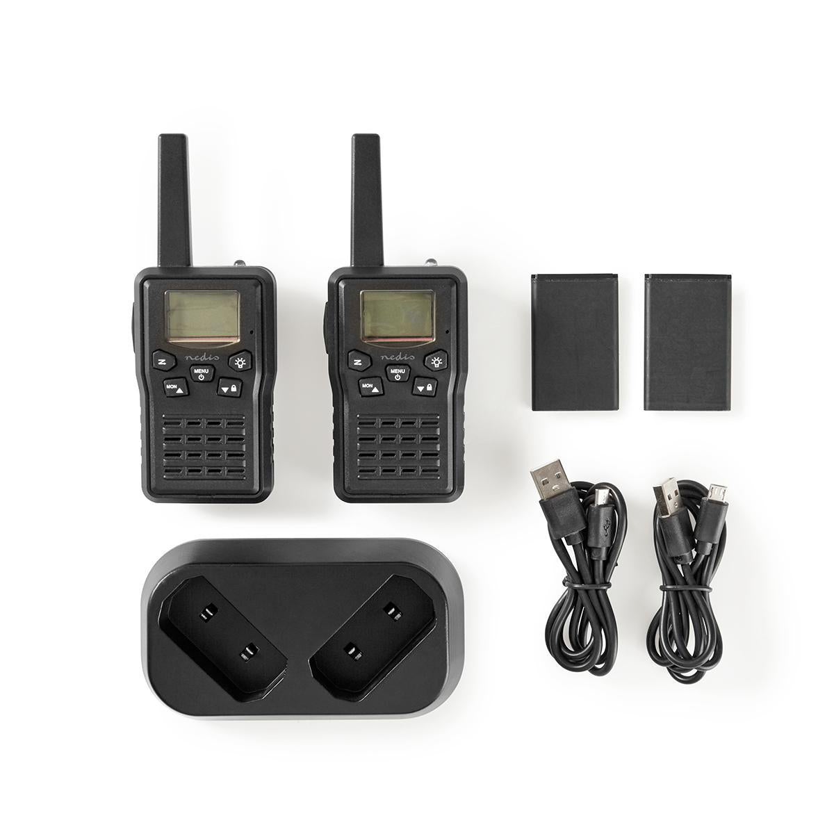 Nedis Walkie Talkie Set med laddare (upp till 10 km)