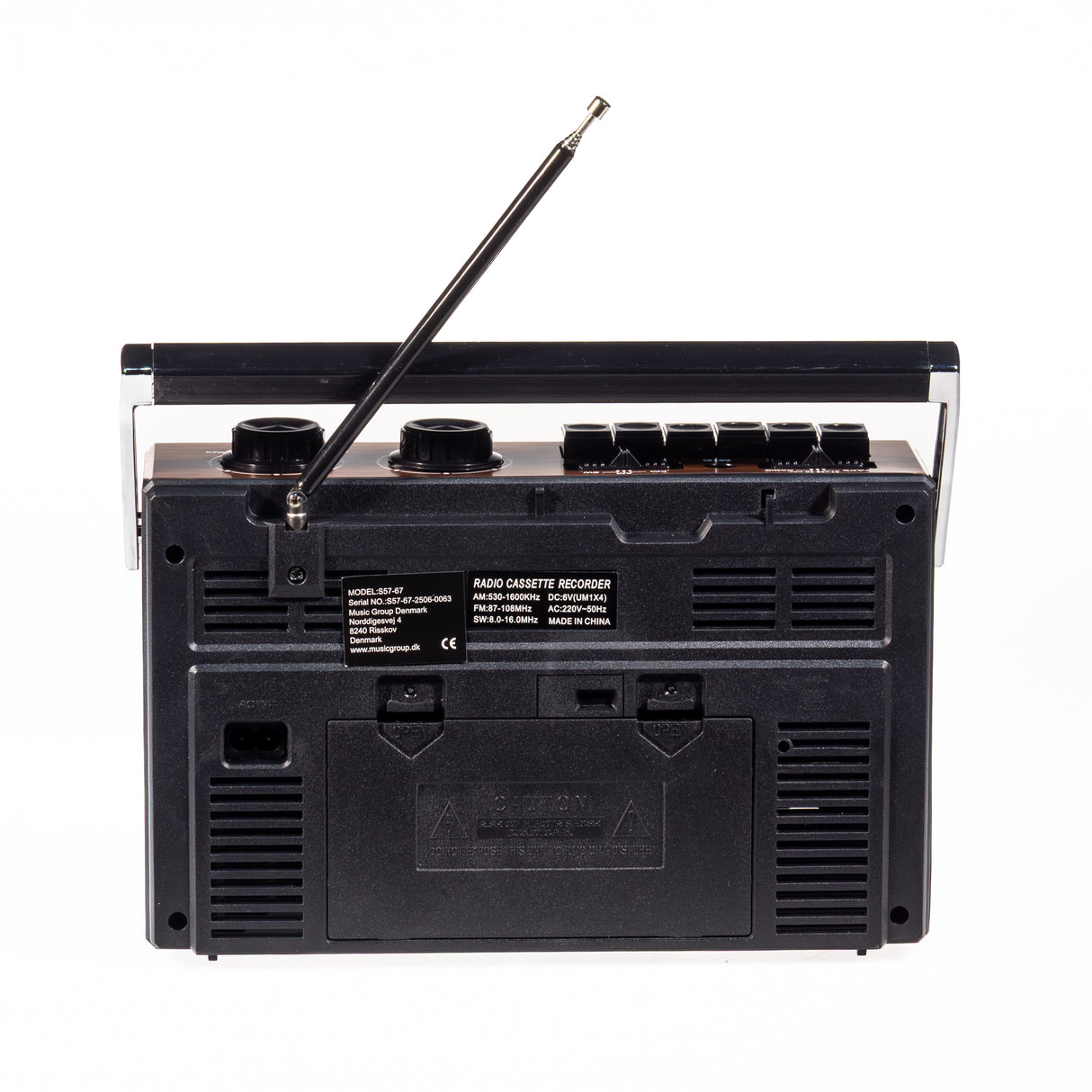 Studio 57 Kassettspelare med FM & Bluetooth, Brun