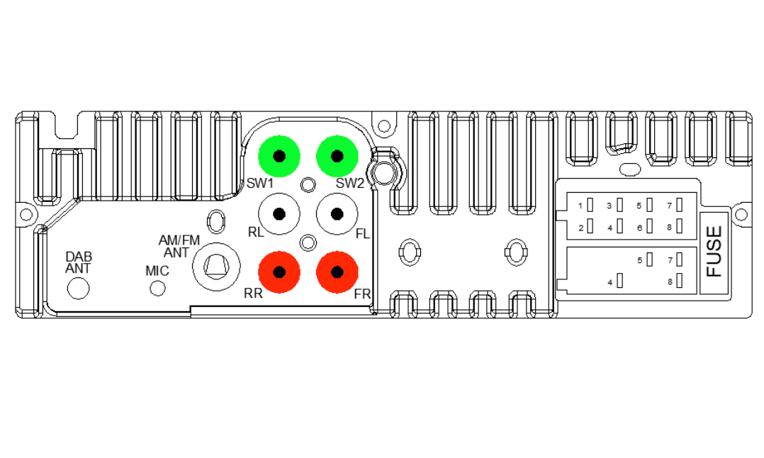 Blaupunkt BPA 1124 Bilradio med DAB+ och Bluetooth