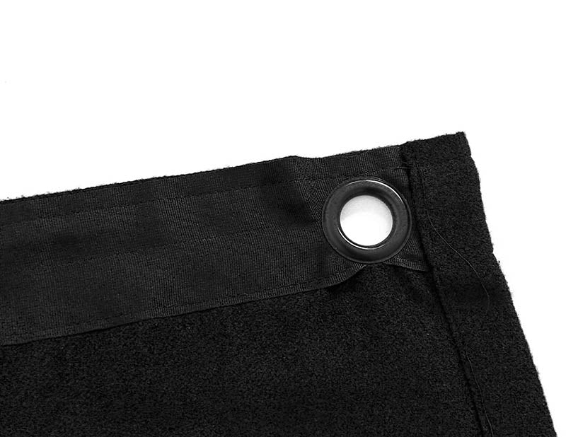 Molton matta med ögon (svart, bredd x höjd)