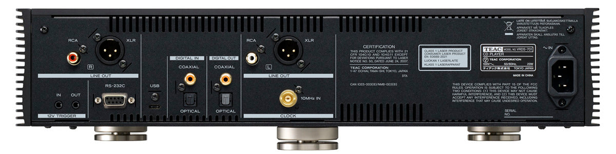 TEAC VRDS-701 CD-spelare (svart)