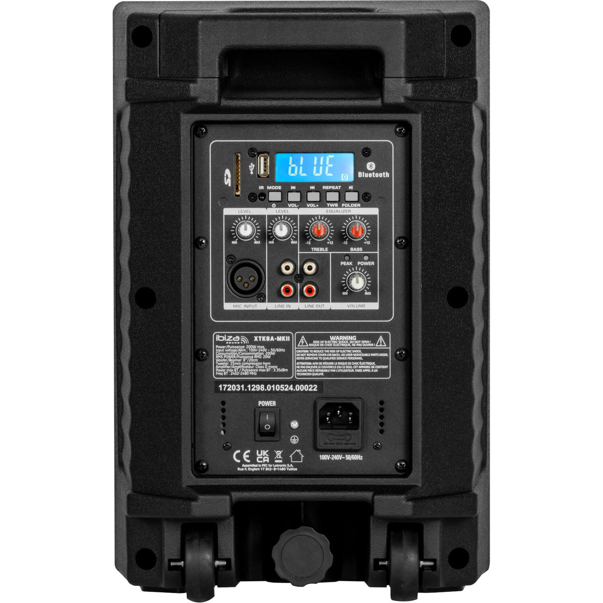 Ibiza XTK 8" aktiv högtalare