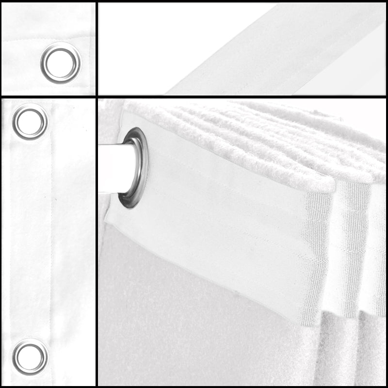 Molton matta med ögon (vit, bredd x höjd)