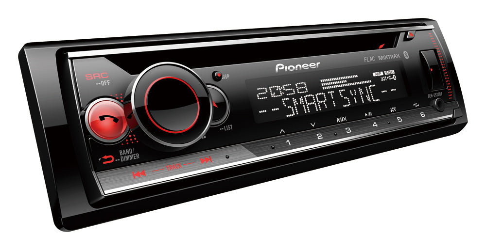 Pioneer DEH-S520BT 1-DIN bilstereo med CD, Bluetooth och Spotify