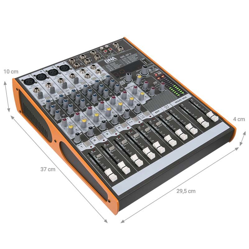 DNA ME-8FX 8-kanals mixer med Bluetooth