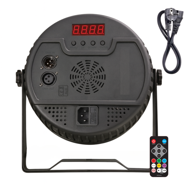 Light4Me Hex PAR Ring 18x6W RGBWA-UV LED PAR Spotlight med Ring Effekt