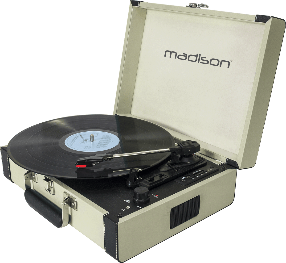 Madison Vintage skivspelare med Bluetooth (Cream)