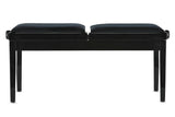 GEWA pianobänk Deluxe Double - svart högblank
