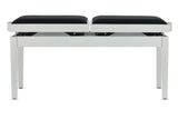 GEWA pianobänk Deluxe Double - vit matt