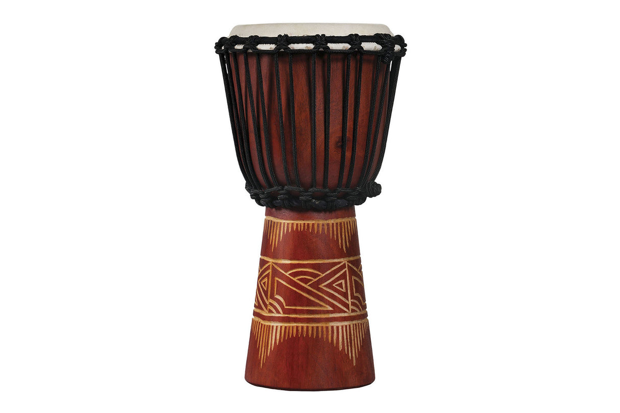 Latin Percussion Djembe World Beat Wood Art - röd/natur (LP713SR)