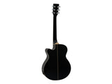 DiMavery AW-400 Western Gitarr - Sort