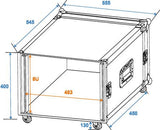 Amplifier Rack 8 Unit 45cm with wheels
