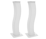 Scenestandere m. Kurvede Ben af Stål 2 stk.