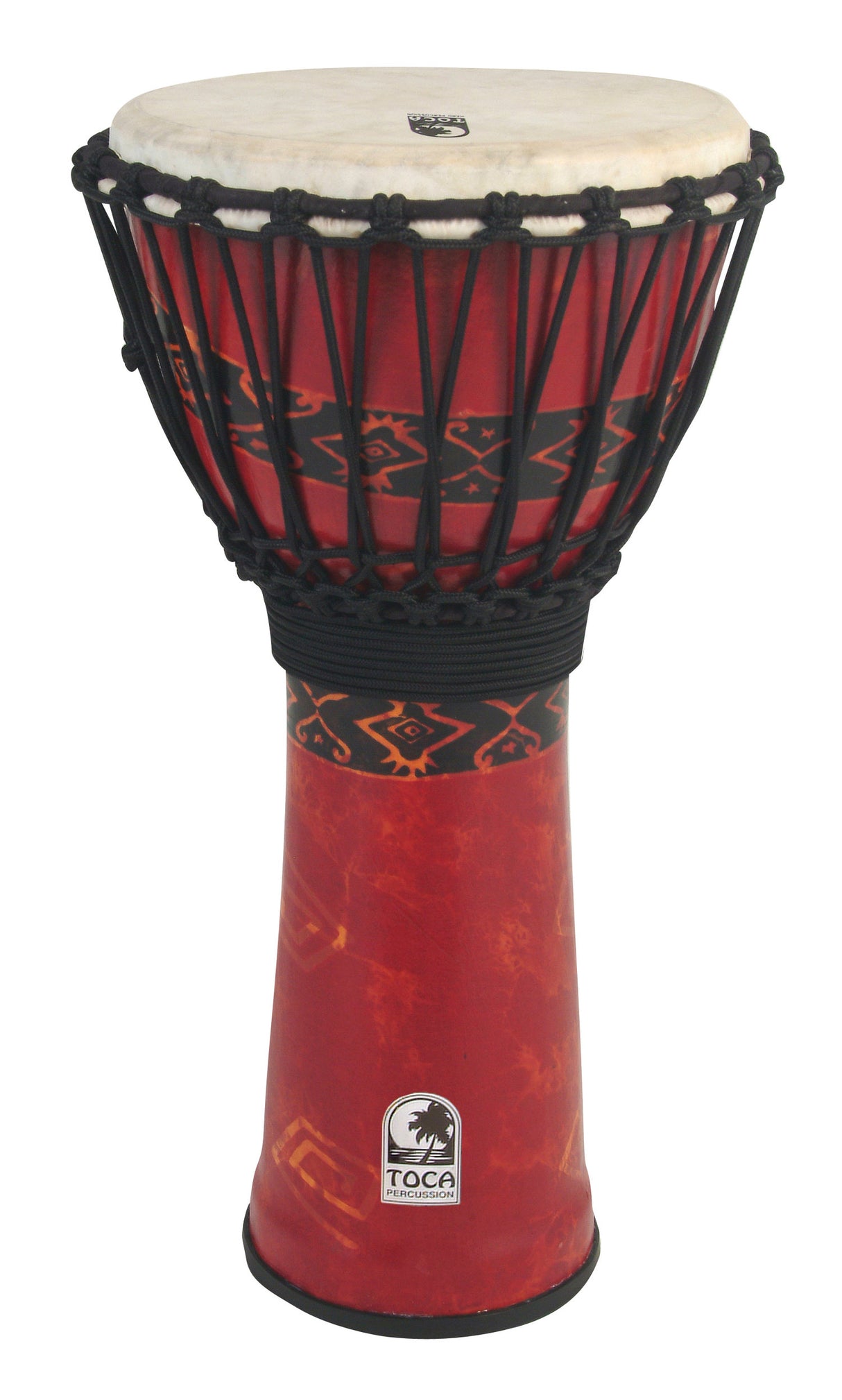 Toca Djembe Freestyle Rope Tuned - Bali Red (SFDJ-12RP)