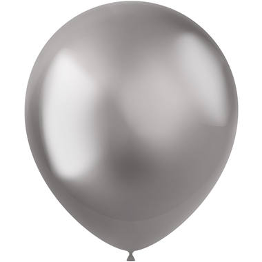 Ballonger 10 st. (Intensivt silver, 33 cm)