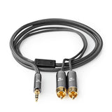 Premium StereoRCA till minijack (1m)