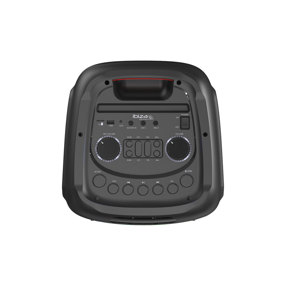 IBIZA partyhögtalare med ljus och Bluetooth