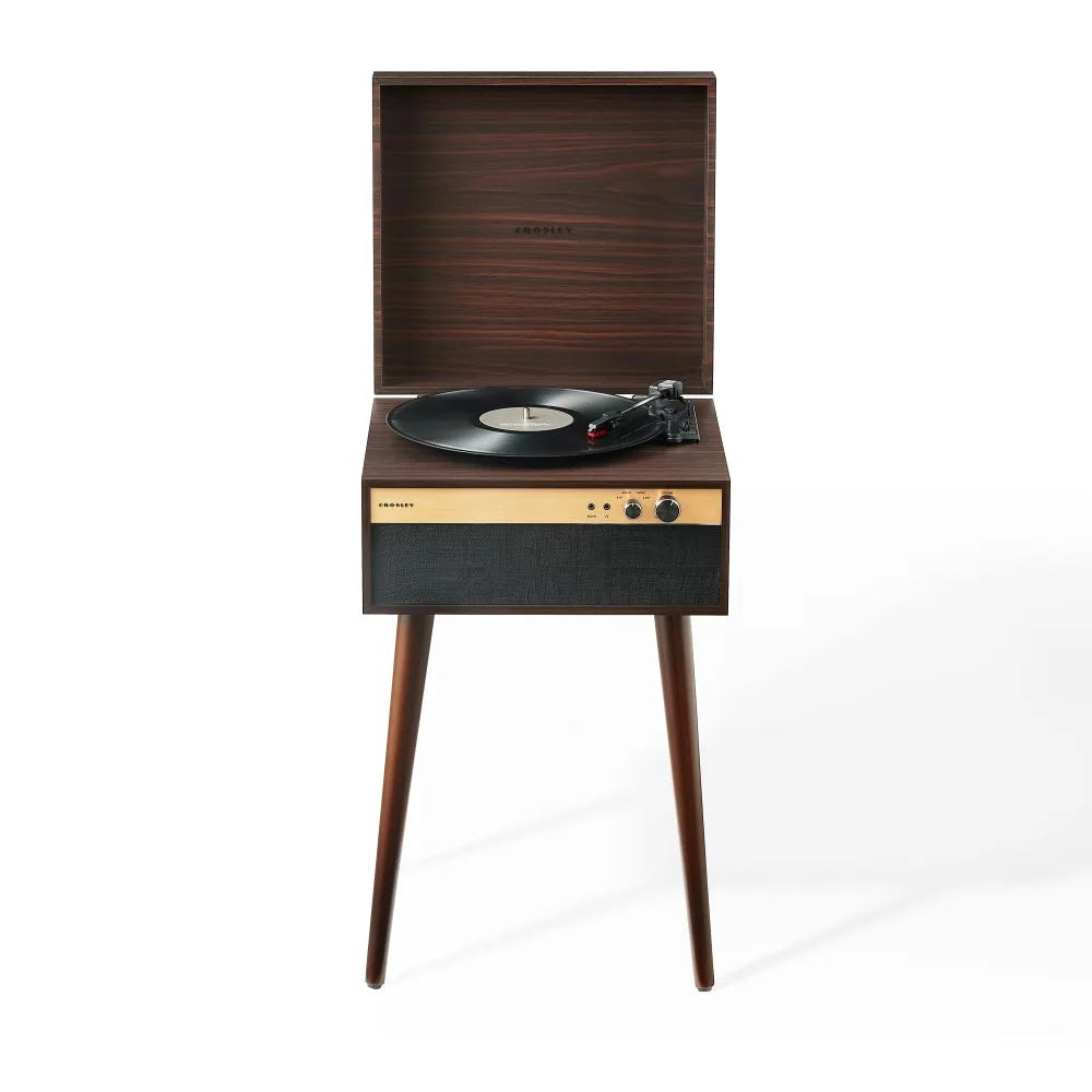 Crosley Jasper retro-skivspelare, valnöt