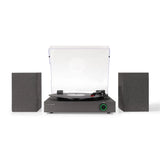 Crosley Zane skivspelare med högtalare, svart