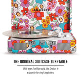 Crosley Cruiser Plus skivspelare tvåvägs Bluetooth (groovigt blommönster)