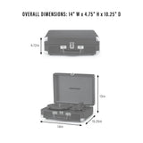 Crosley Cruiser Plus skivspelare tvåvägs Bluetooth (groovigt blommönster)