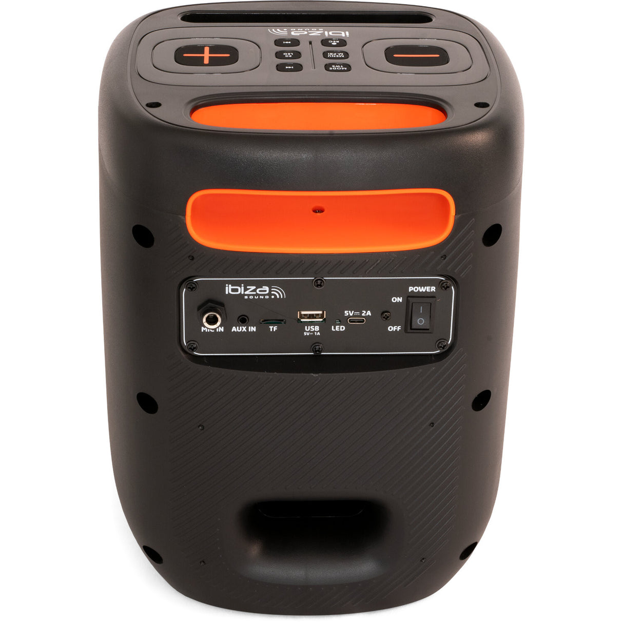IBIZA partyhögtalare med ljus och Bluetooth